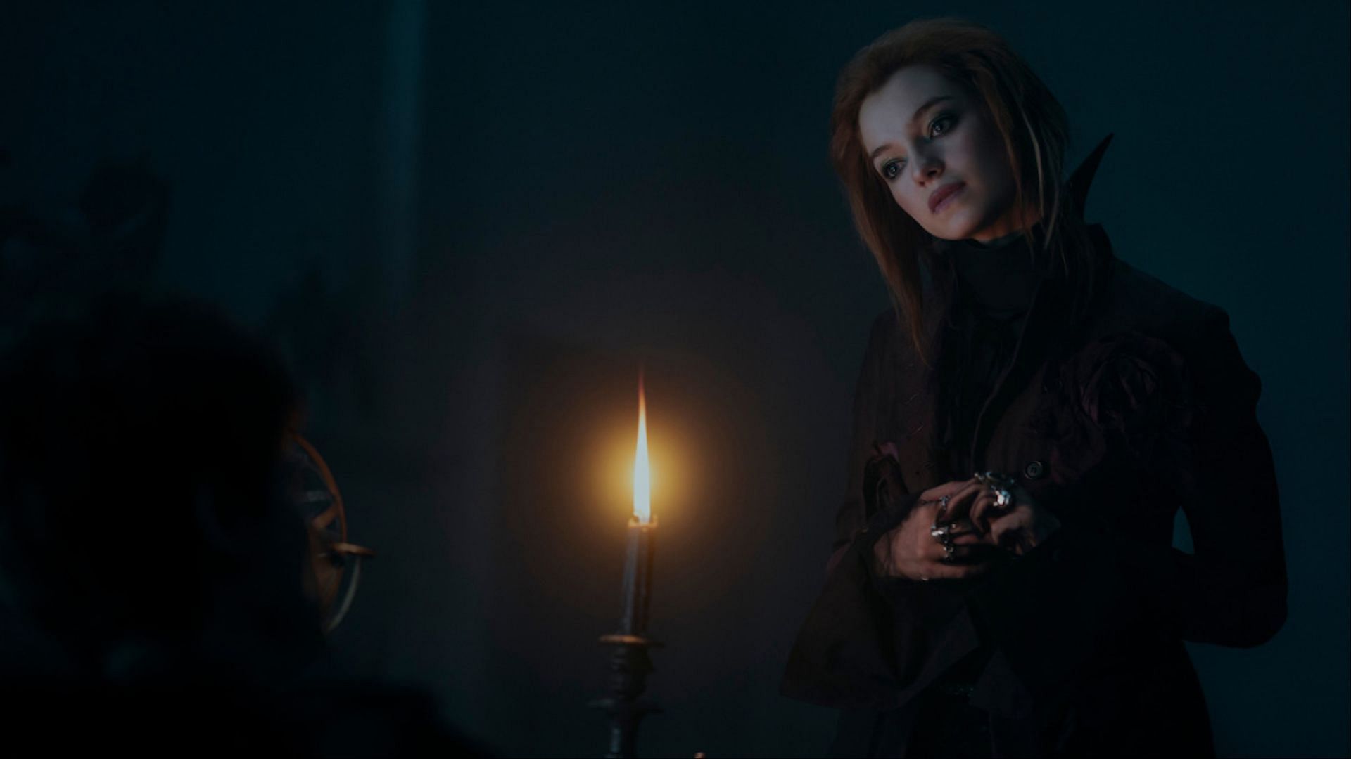 Delirium, one of the Endless siblings, makes her first appearance in The Sandman season 2. (Image via Netflix)
